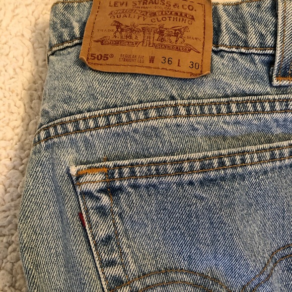 VINTAGE:  Levi's 505 Mens Jeans (USA) - Picture 8 of 8